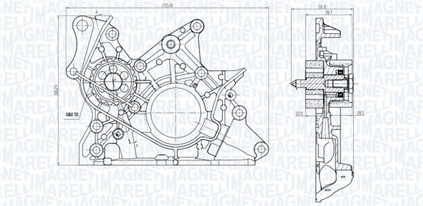 351516000088 Magneti Marelli Масляный насос двигателя